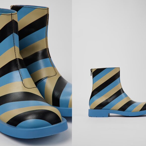 Camper MIL 1978 Multicolored leather ankle boots for women - Picture 2 of 5